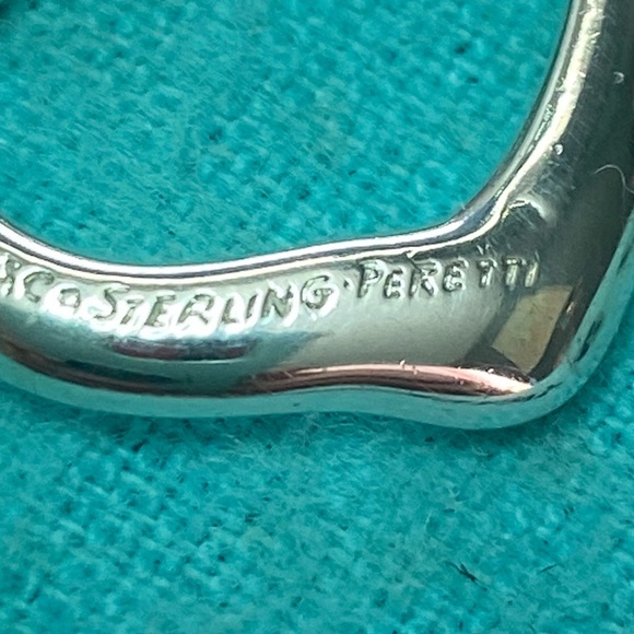 Tiffany & Co. Open Heart Elsa Peretti Sterling Silver 925 Pendant - Picture 5 of 11